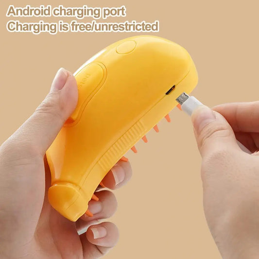 Grooming Brush for Pets Multifunctional Pet Grooming Tool Banana Shape Steamy Cat Brush for Hair Removal Grooming Pet for Pets